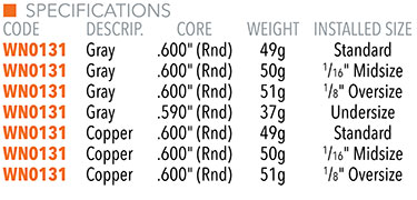 Winn Dri-Tac Wrap Specifications