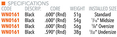 Winn Dri-Tac 2.0 Specifications